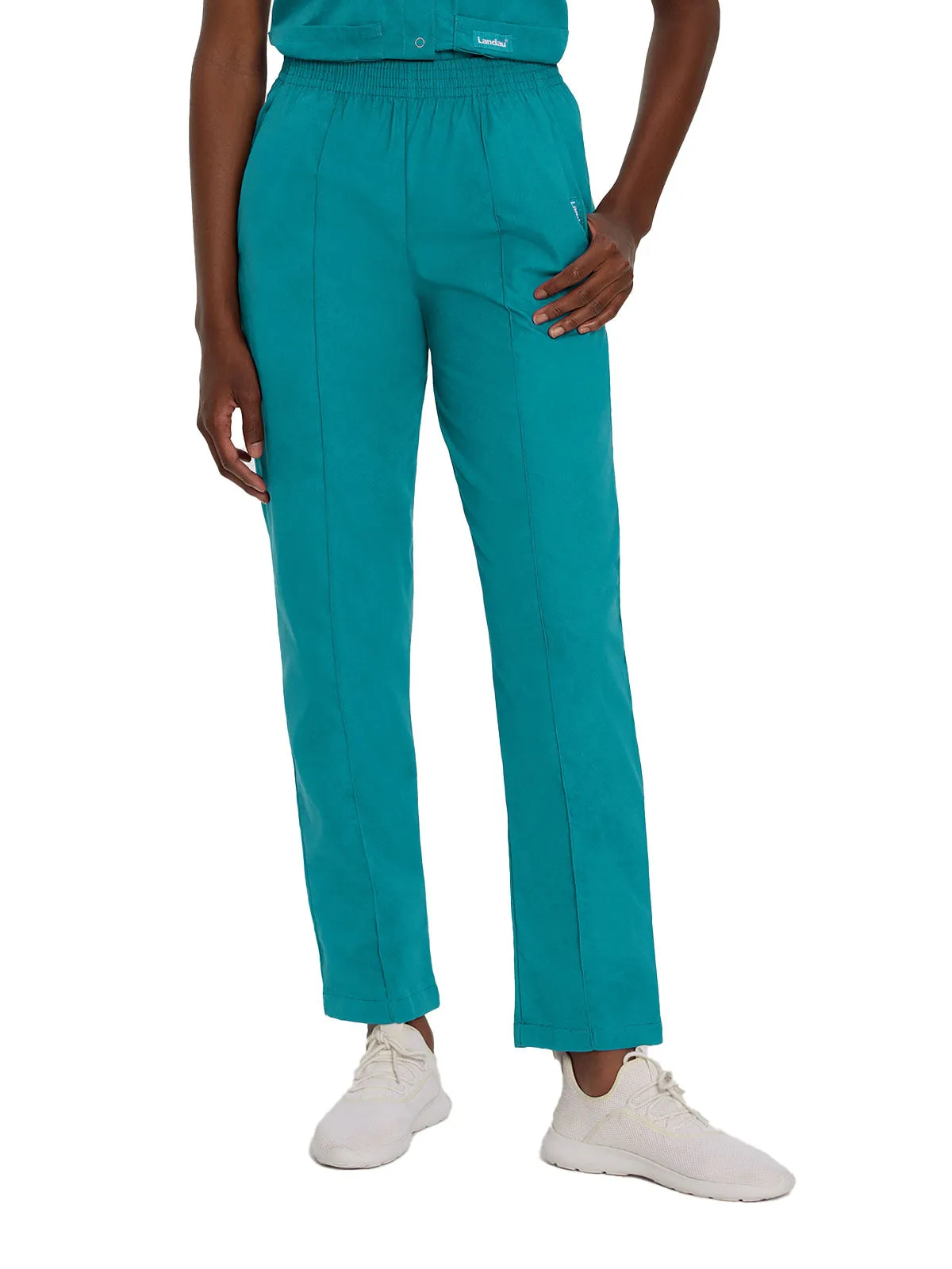 Essentials - Women's Classic Fit Elastic Waist Scrub Pants [1]