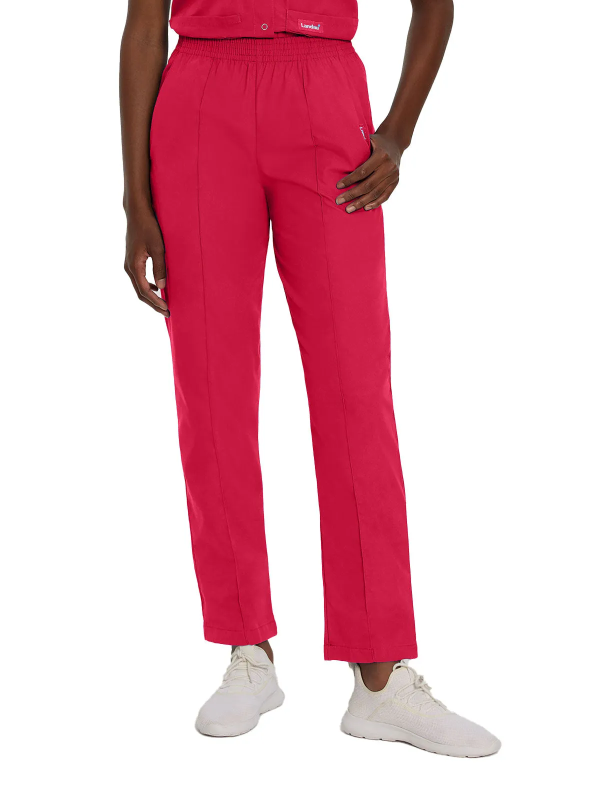 Essentials - Women's Classic Fit Elastic Waist Scrub Pants [1]