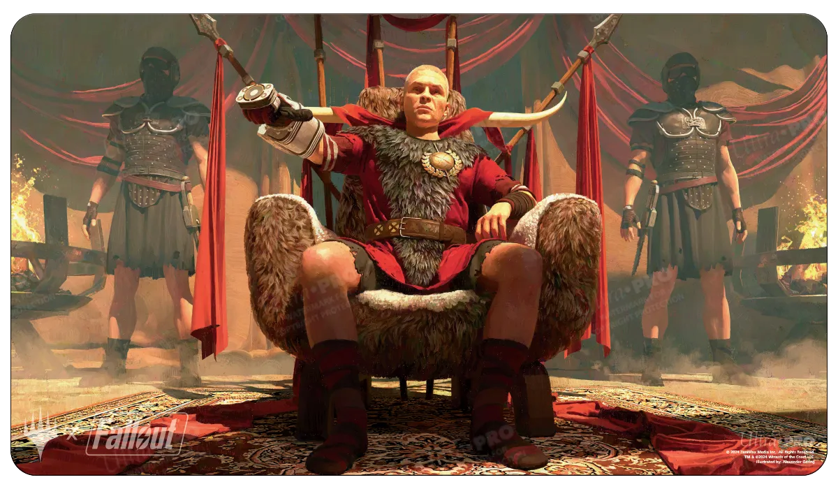 Fallout® Caesar, Legion’s Emperor Standard Gaming Playmat for Magic: The Gathering
