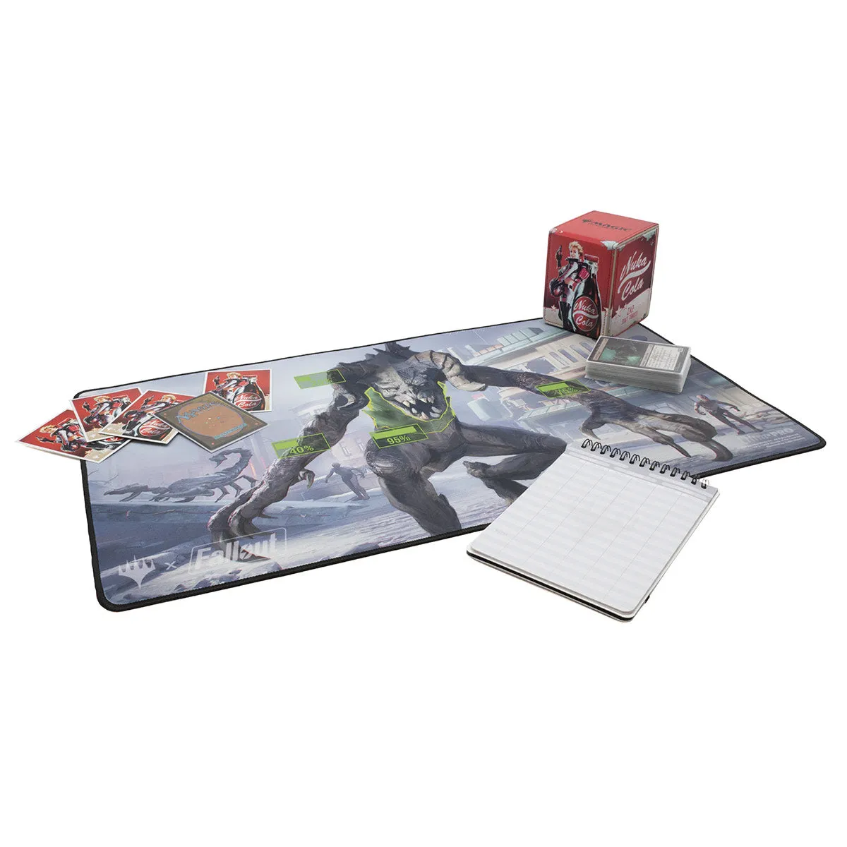 Fallout® V.A.T.S. Black Stitched Standard Gaming Playmat for Magic: The Gathering