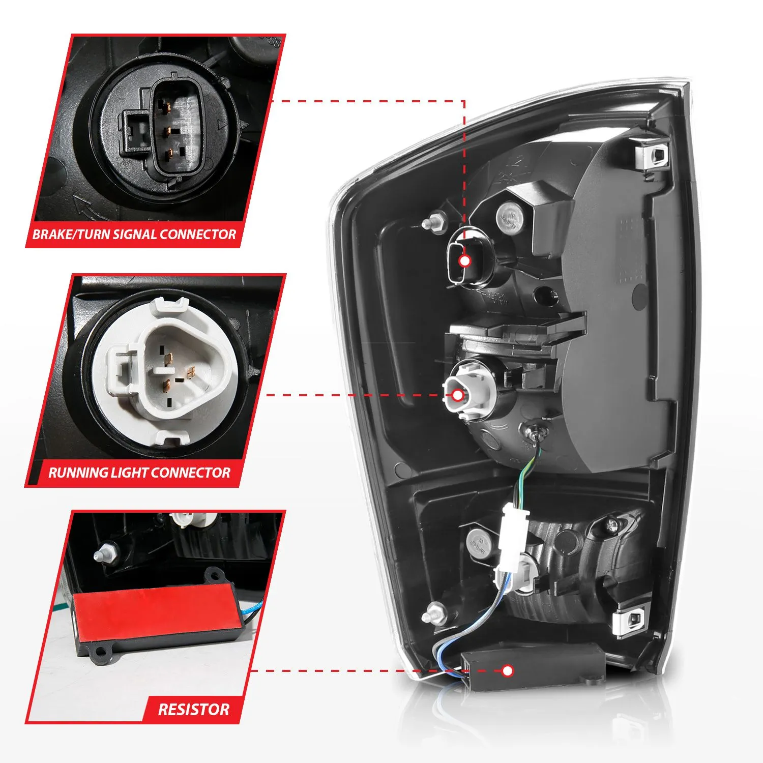 Full LED C Bar Tail Lights Tacoma (2016-2023)