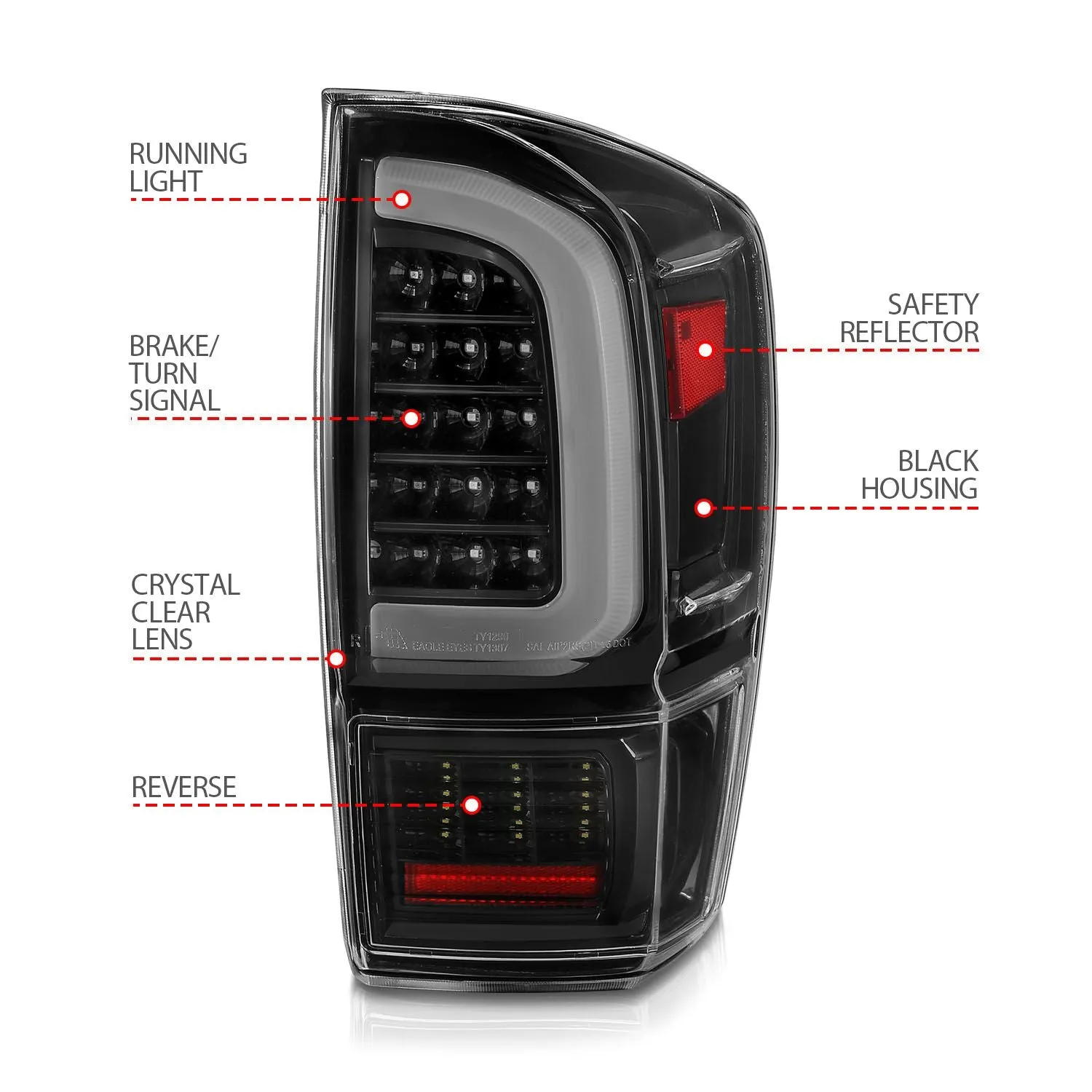 Full LED C Bar Tail Lights Tacoma (2016-2023)