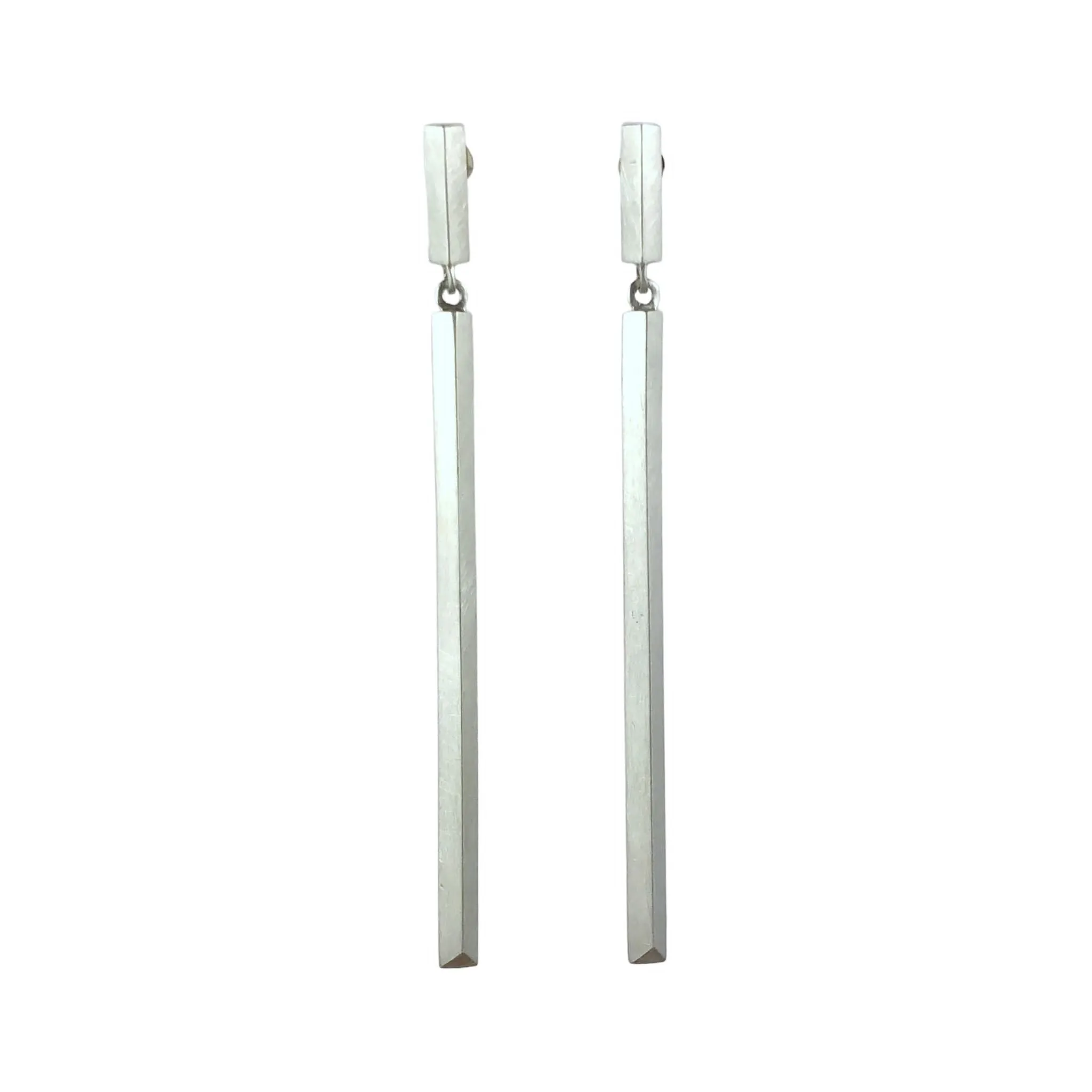 Knife Edge Long Earrings - Emma Jane Donald