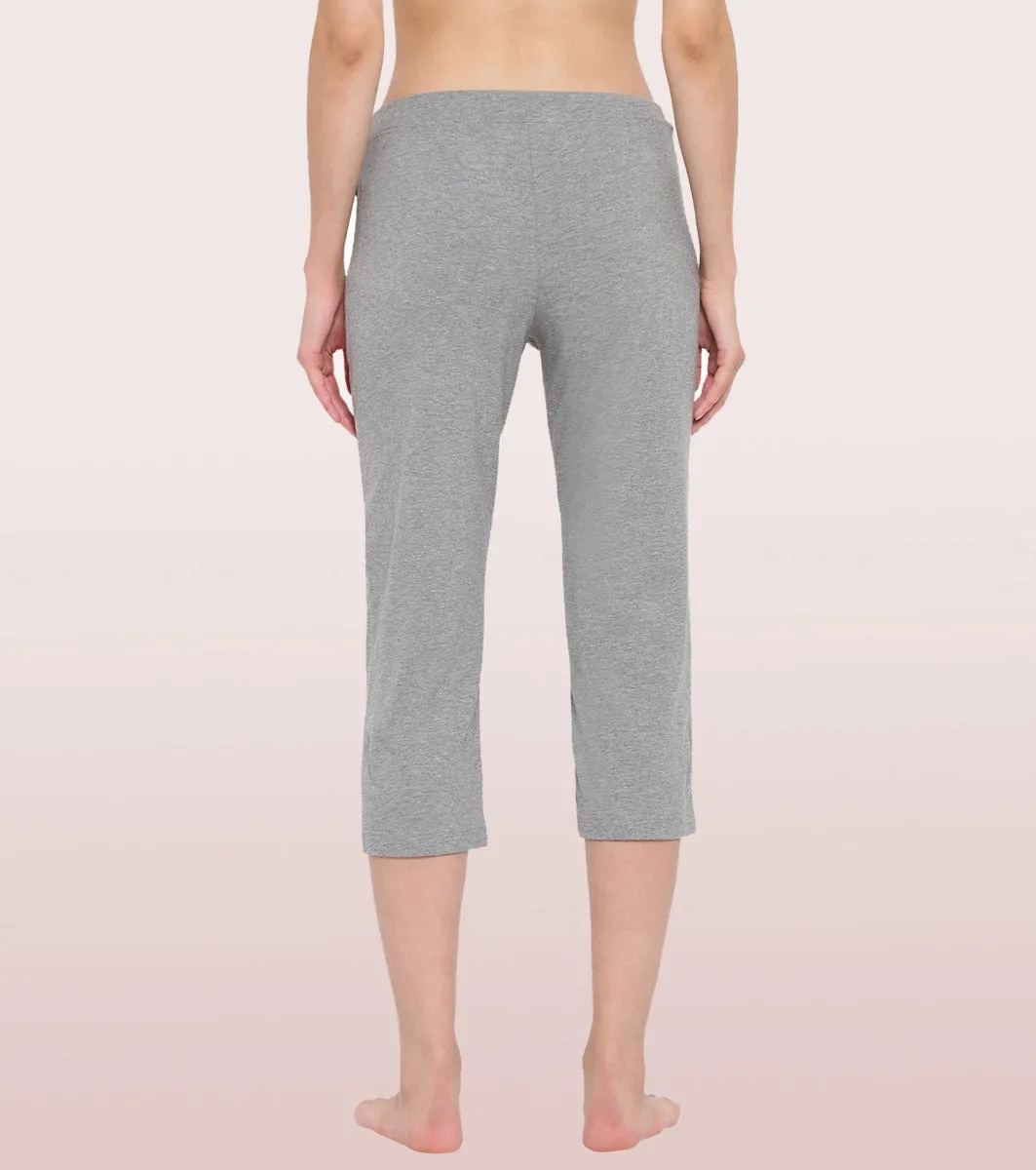 Lounge Capri | Straight Leg Cotton Spandex Capri