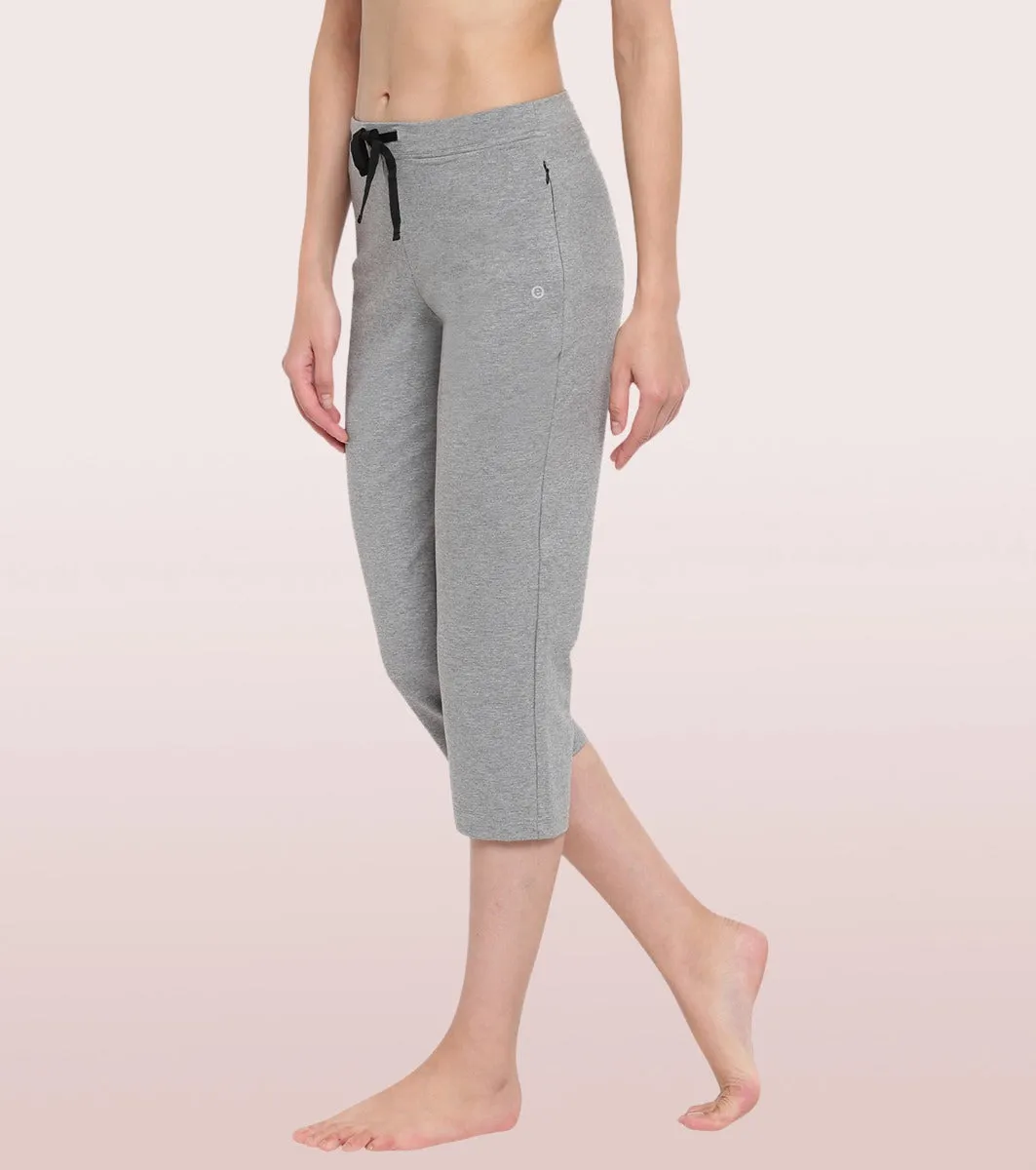 Lounge Capri | Straight Leg Cotton Spandex Capri
