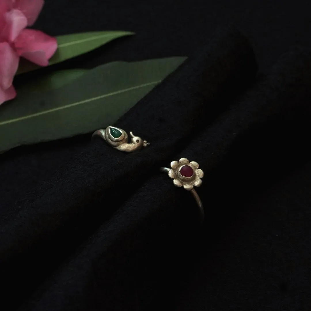Mayur Two Finger Ring