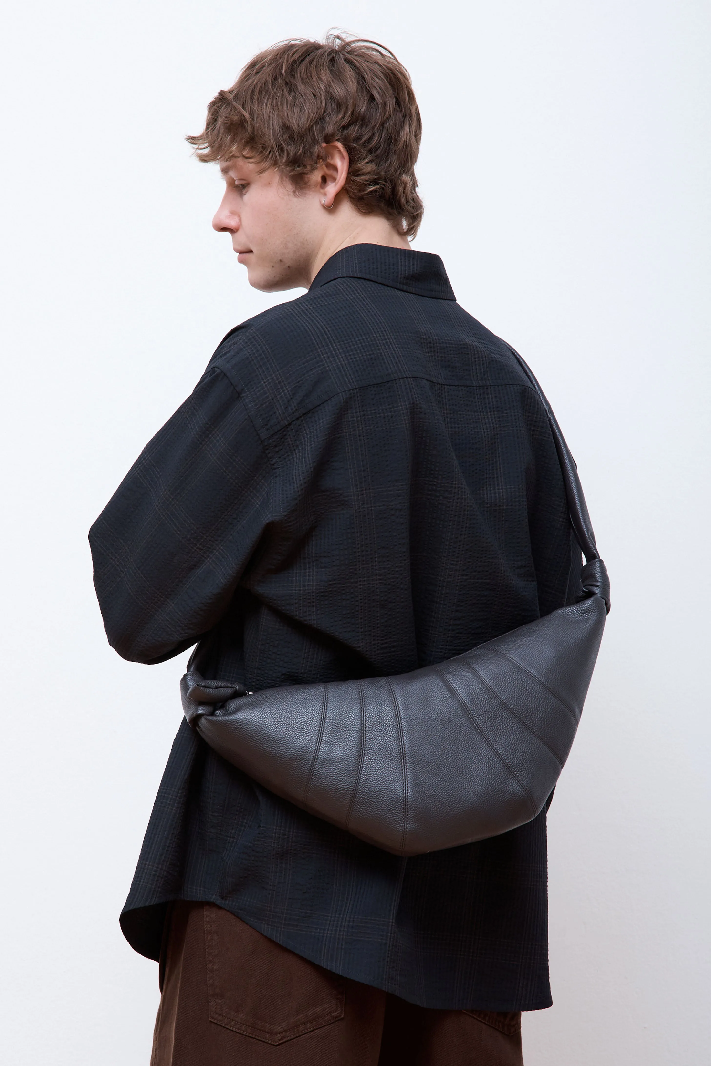 Medium Croissant Bag Black