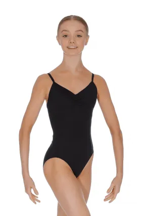 Microfibre Camisole Leotard - Black