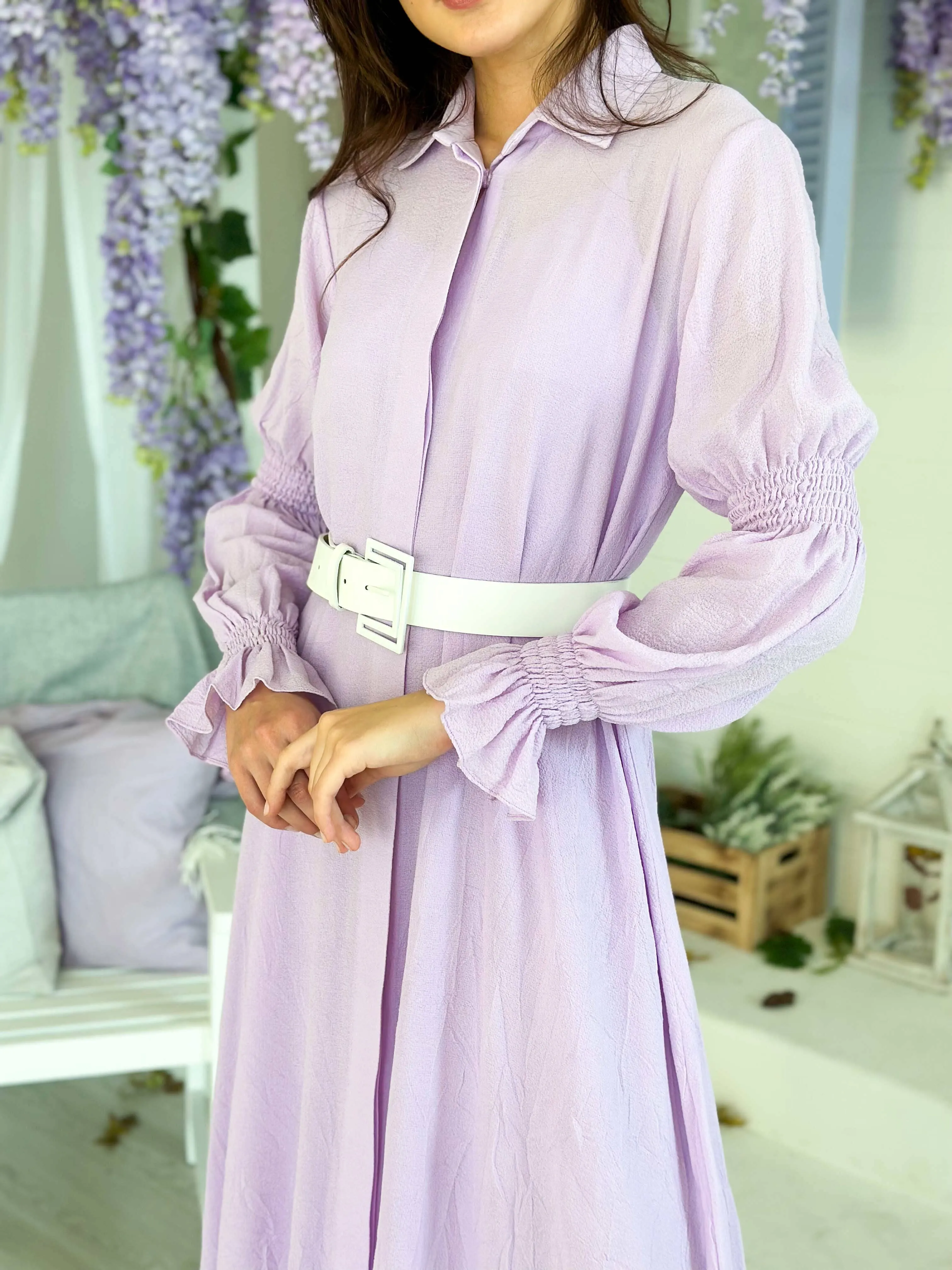 Miso Button Down Belted Dress