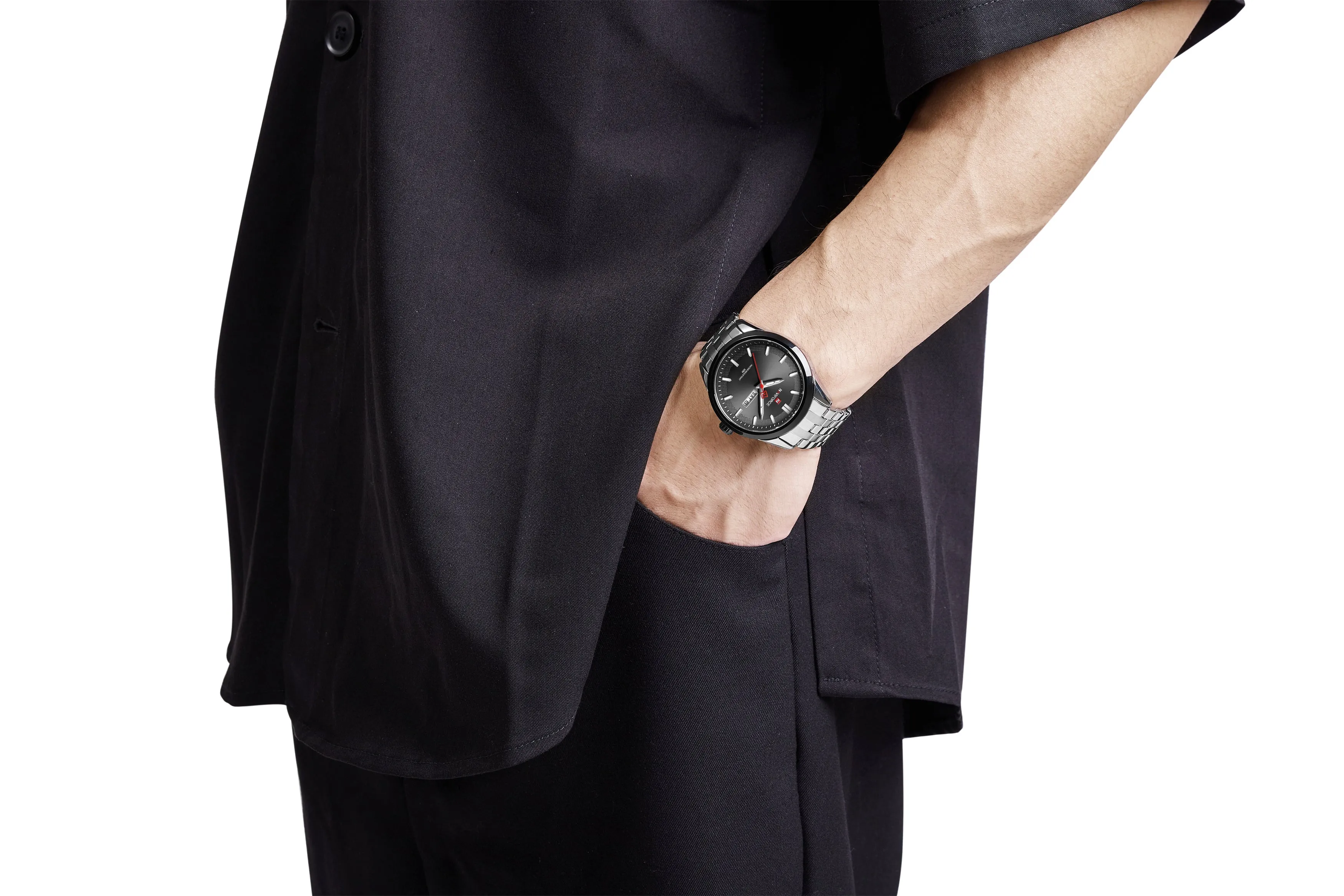 Naviforce NF9203 Men's Watch Old School Design Casual Classic Day Date Quartz WristWatch For Man Gift