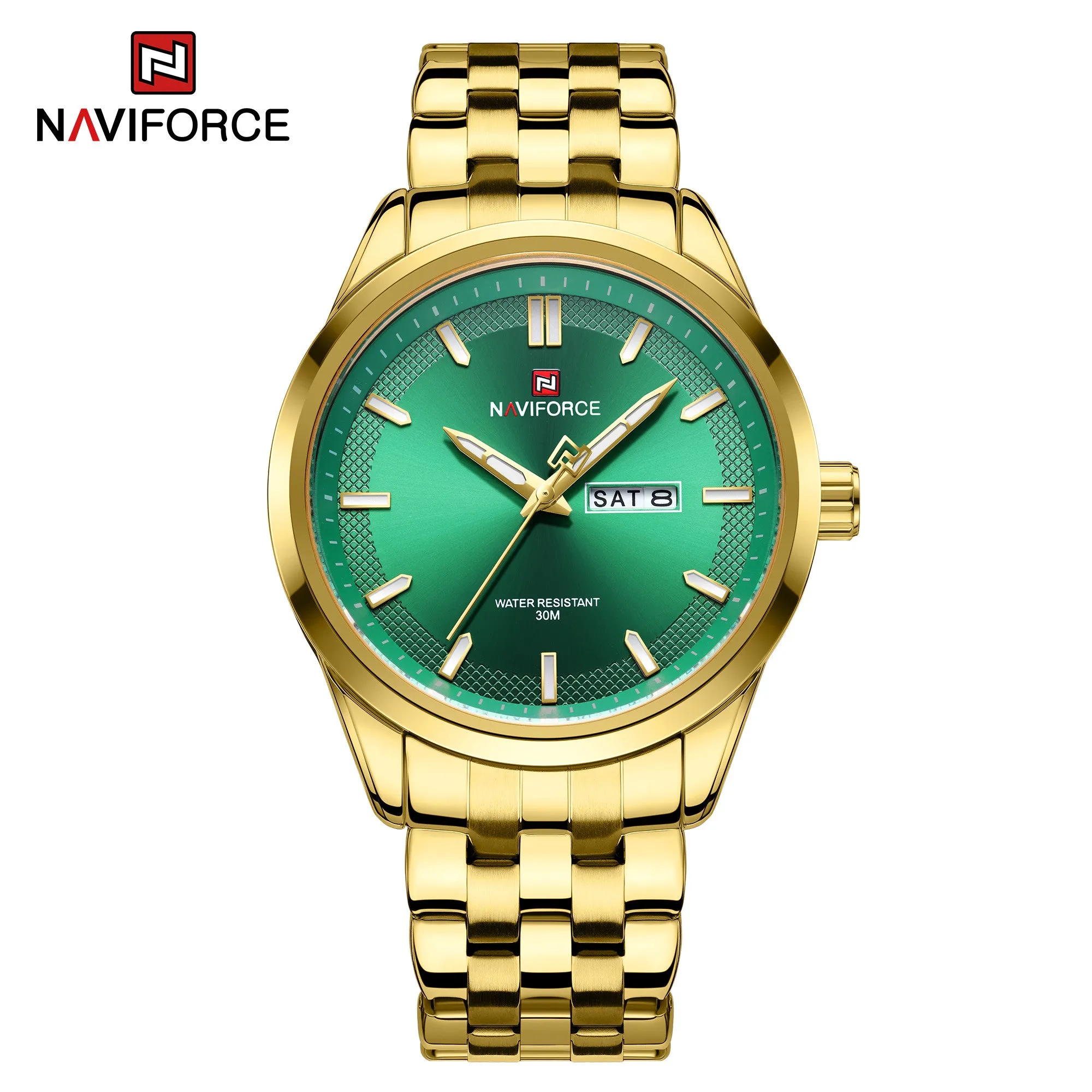 Naviforce NF9203 Men's Watch Old School Design Casual Classic Day Date Quartz WristWatch For Man Gift