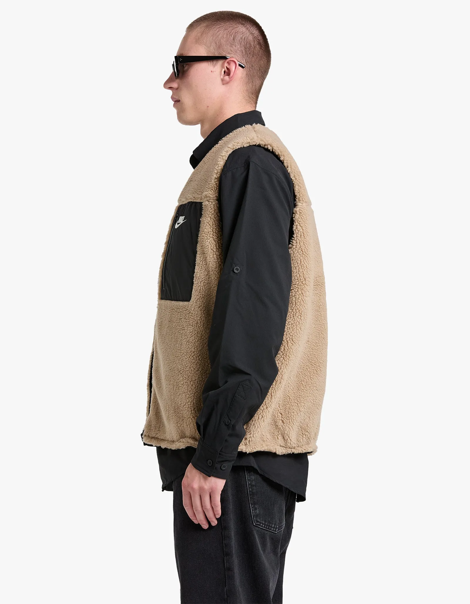 Nike Sherpa Winter Vest CZWN - Khaki/Black/Black/Sail