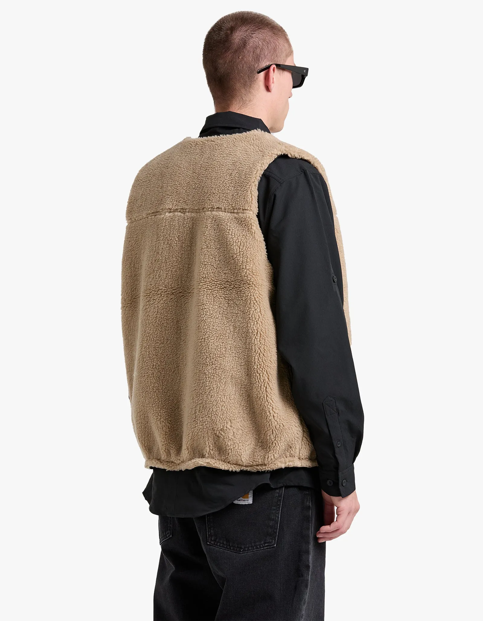 Nike Sherpa Winter Vest CZWN - Khaki/Black/Black/Sail