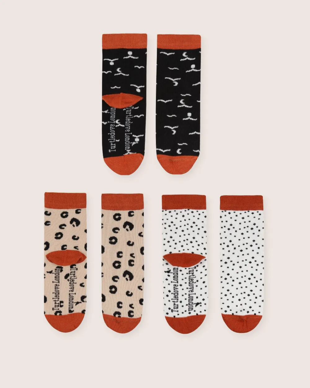 Pattern Ankle Socks - 3 Pack