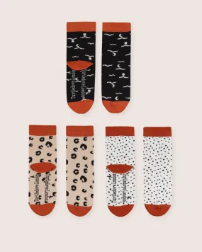 Pattern Ankle Socks - 3 Pack