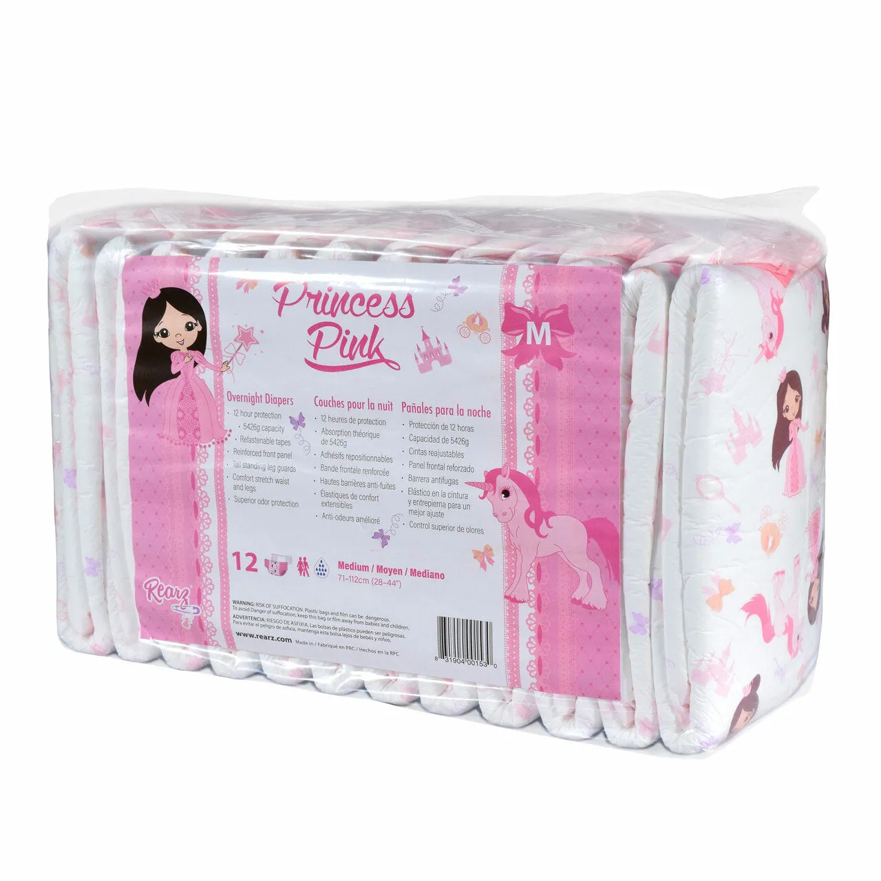 Rearz Princess Pink Overnight Adult Diapers