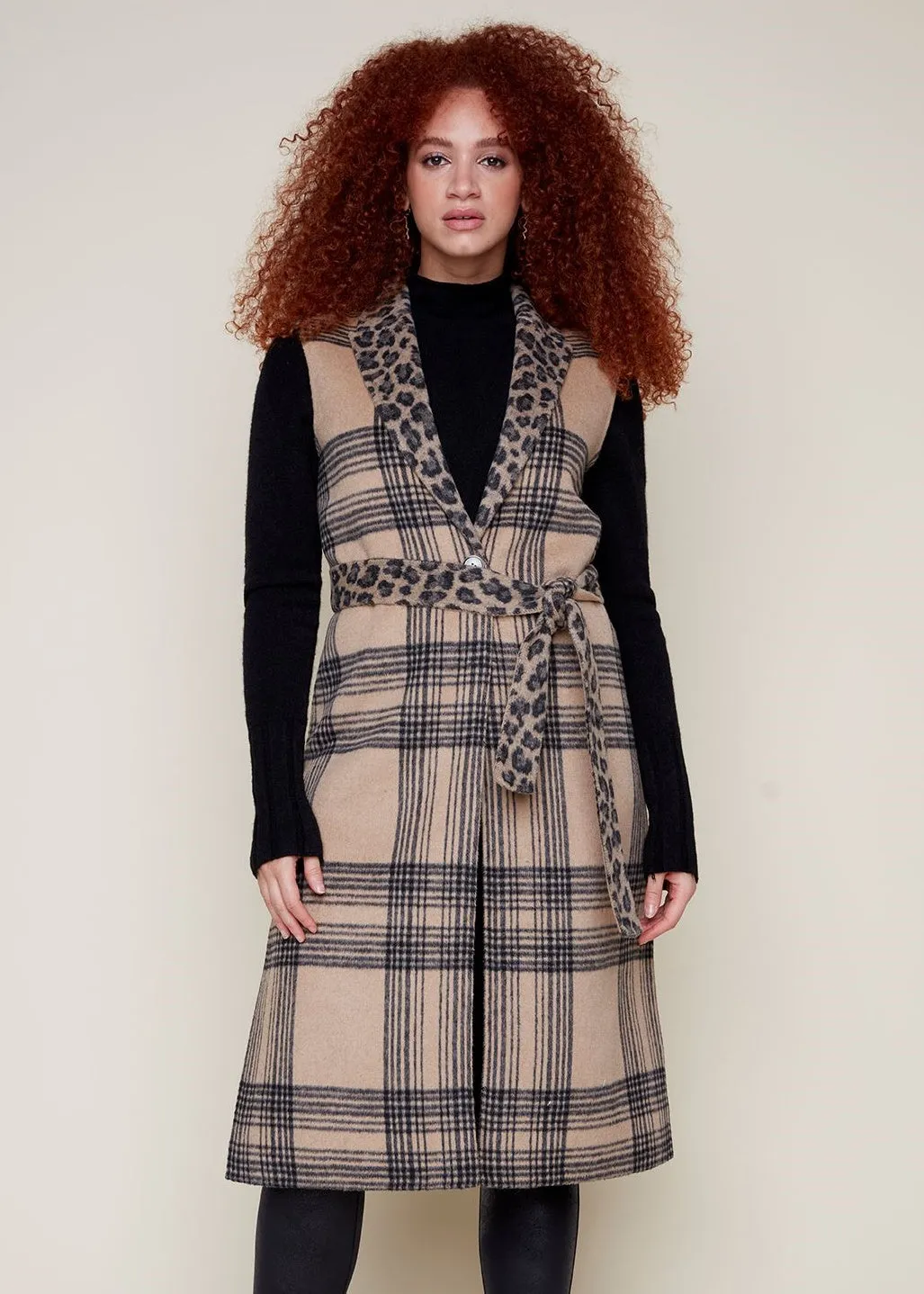Renuar - Belted Reversible Vest