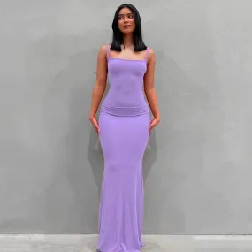 Satin Slip Sleeveless Backless Maxi Dress Women 2023 Y2K Summer Bodycon Elegant Sexy Outfits Ladies Birthday Party Club Sundress