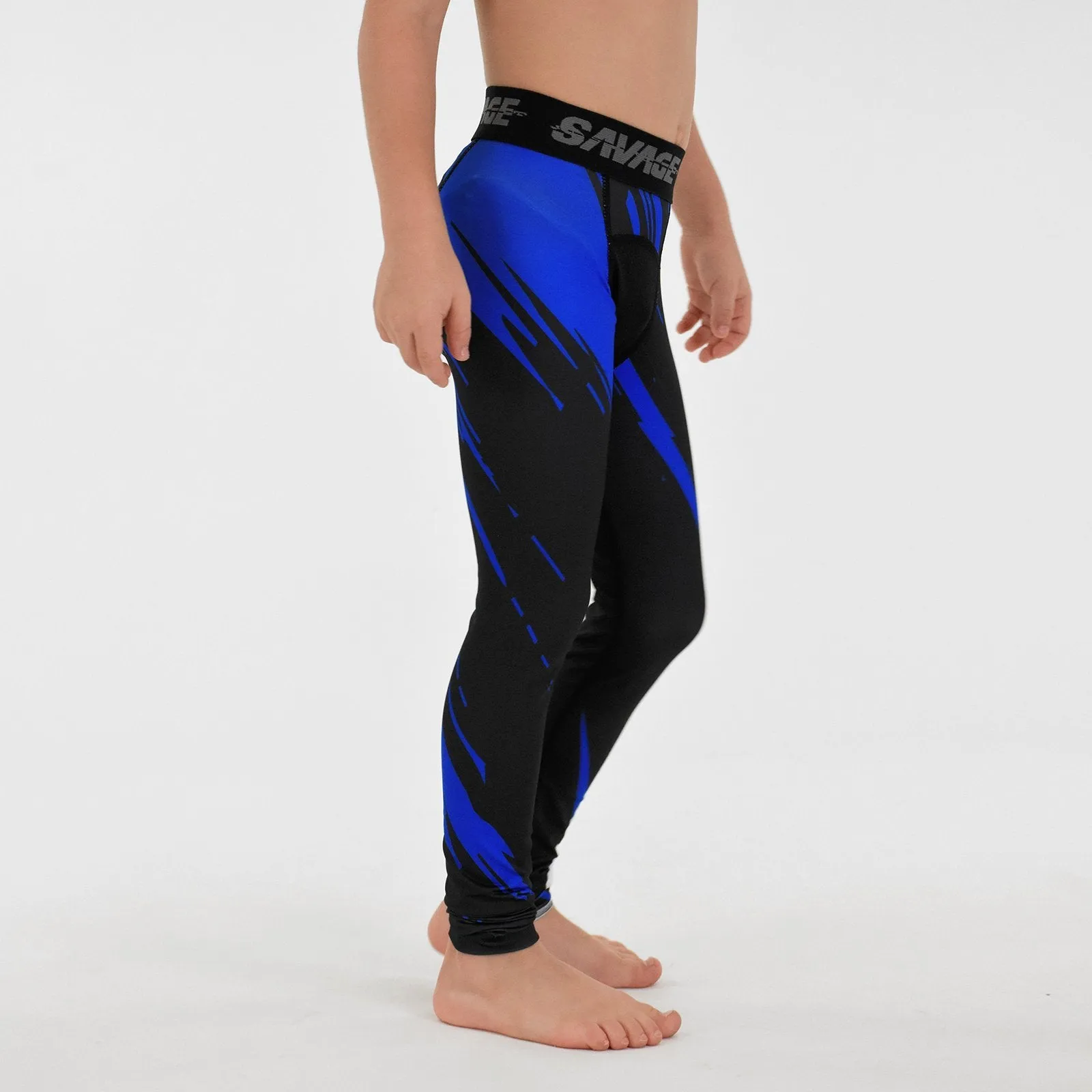 Savage Blue Kids compression tights / leggings
