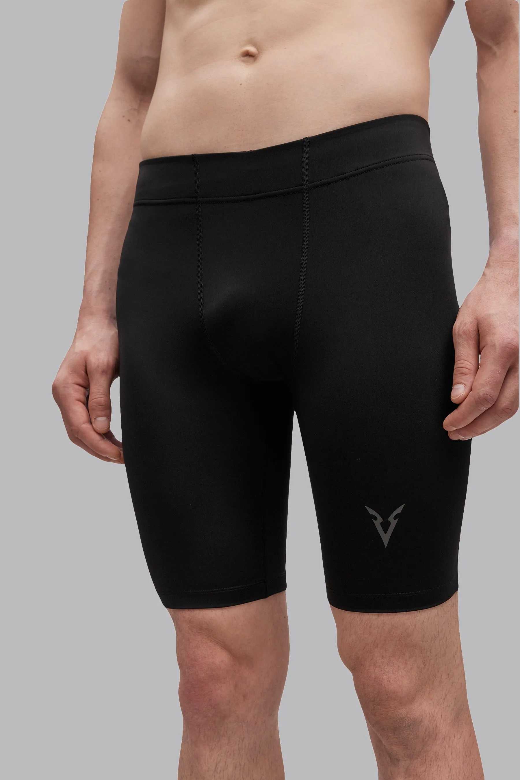 V_SCULPT® 9" HALF TIGHTS - Black